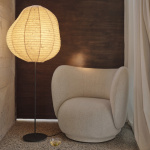 Kurbis Golvlampa Tall Black/Natural Kurbis Golvlampa Tall Black/Natural