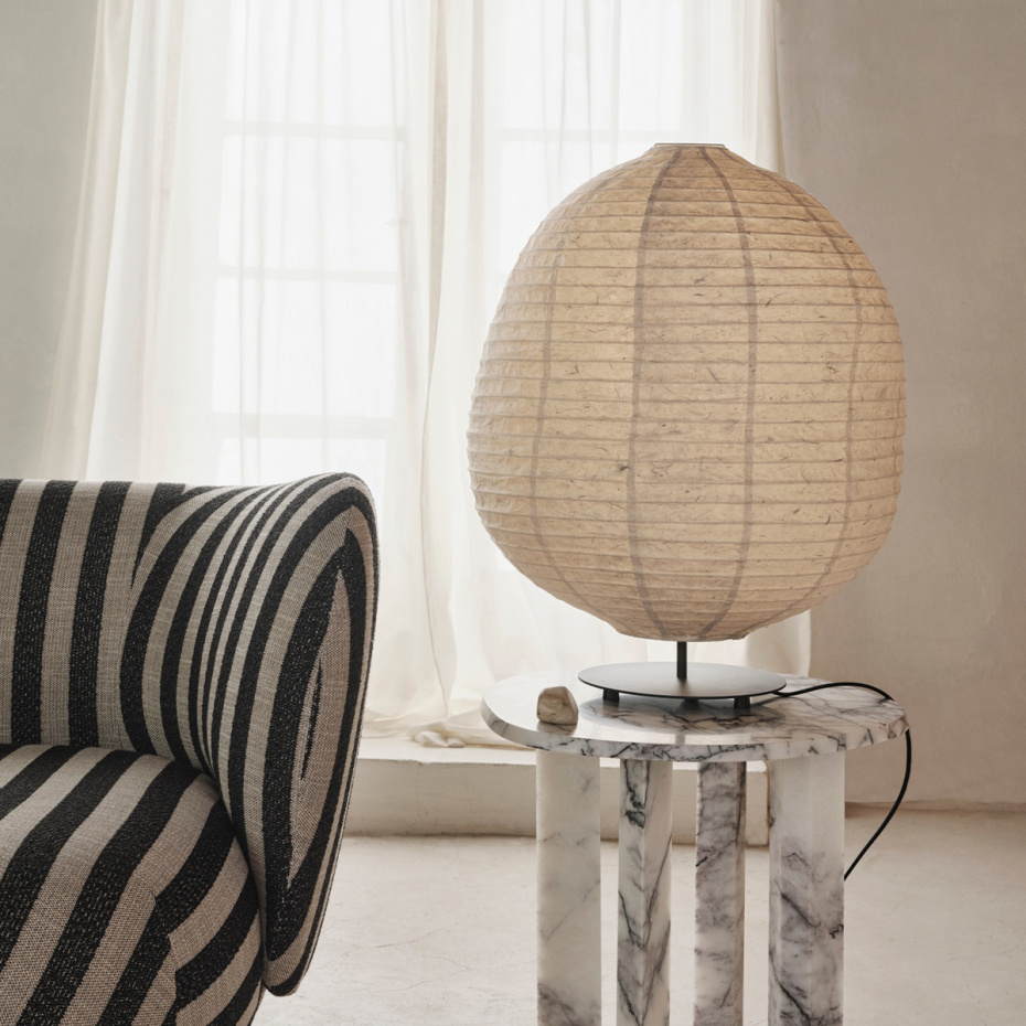 Kurbis Golvlampa Low Black/Natural