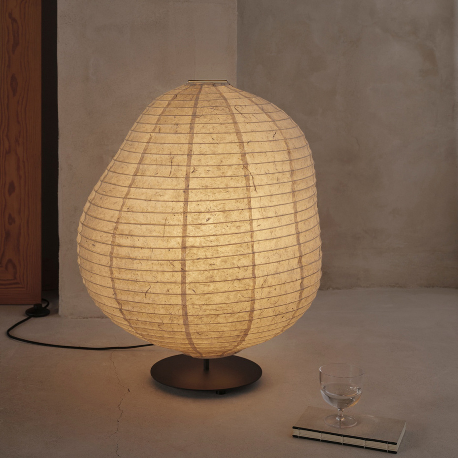 Kurbis Golvlampa Low Black/Natural