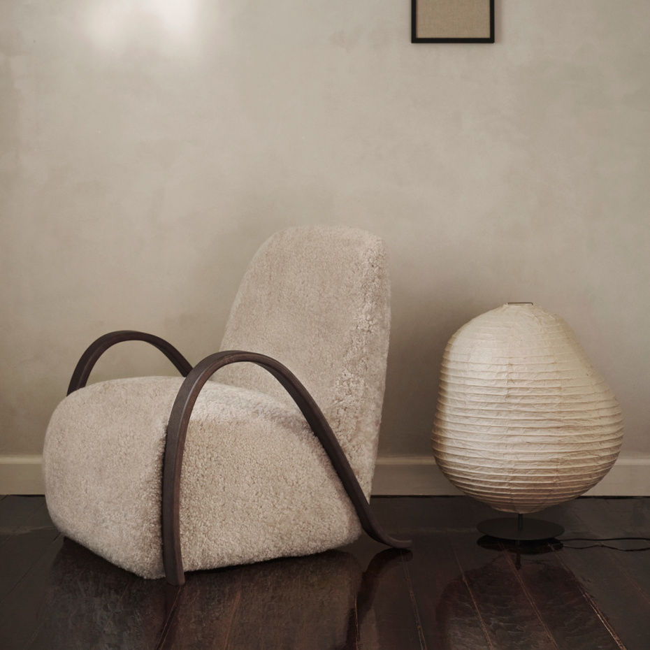 Kurbis Golvlampa Low Black/Natural