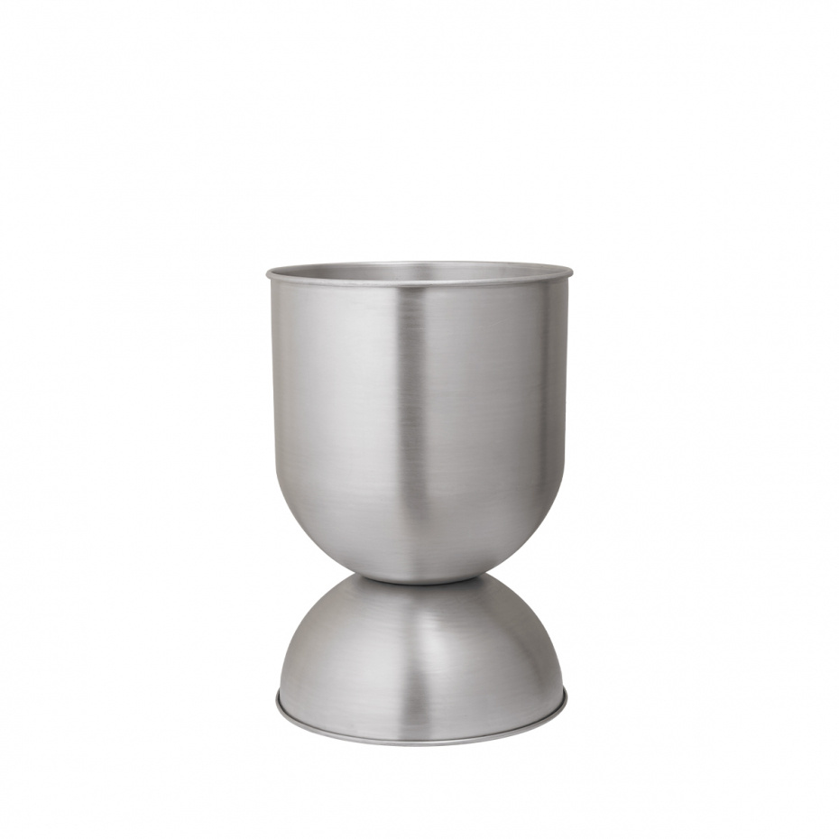 Hourglass Pot Medium Aluminium