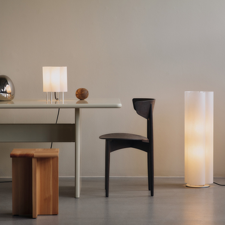 Boe Golvlampa Silver/Natural