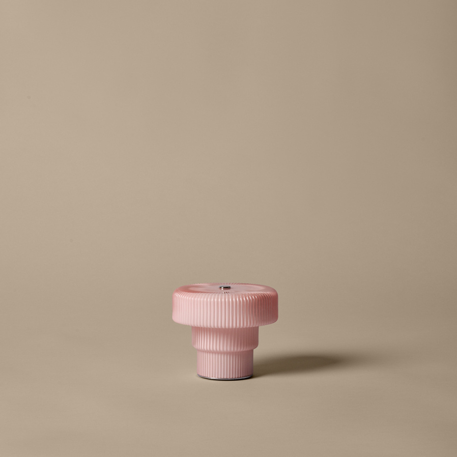 Ripple Portable Bordslampa Pale Rose
