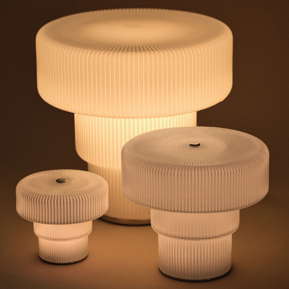 Ripple Portable Bordslampa Large White