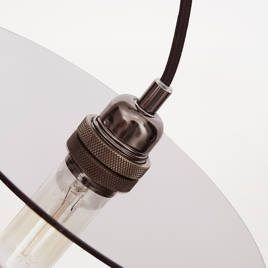 Circle Shade Pendel Medium Smoked