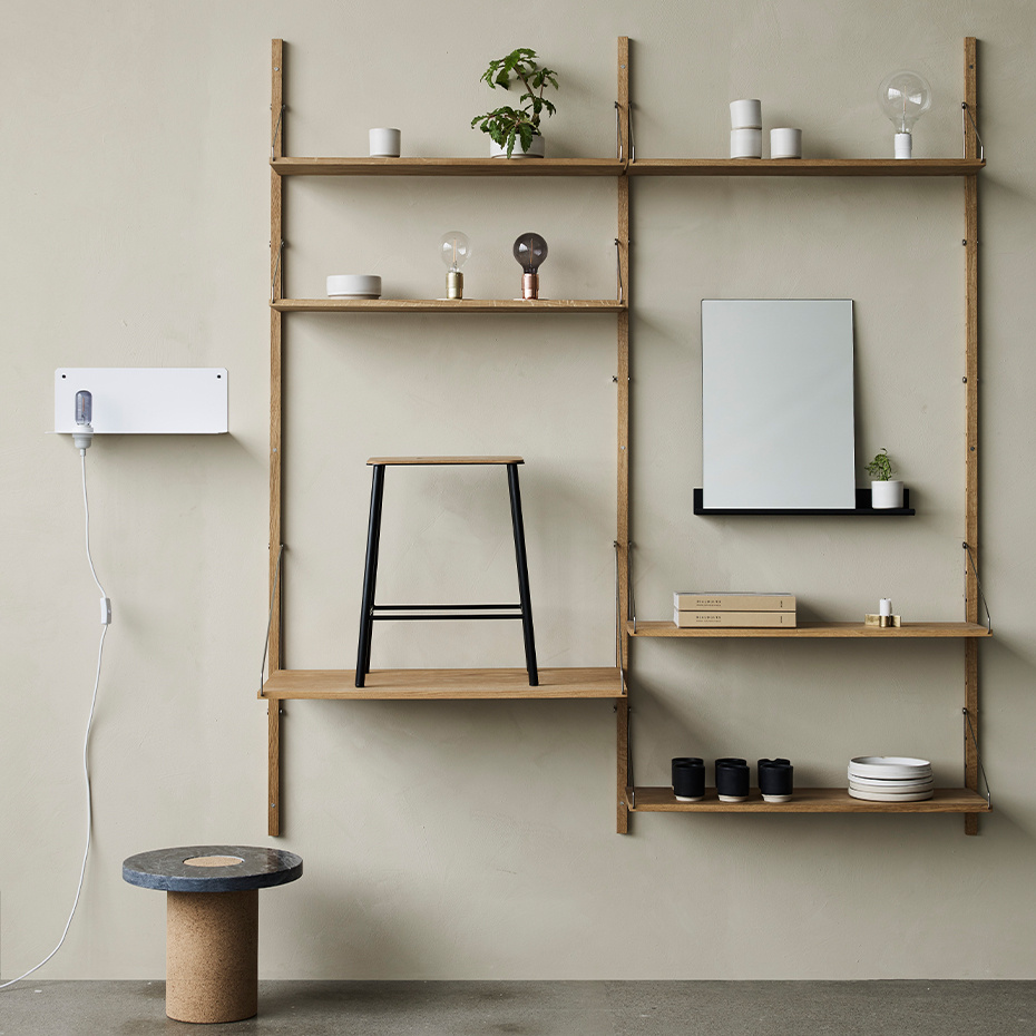 90° Vägglampa Brass