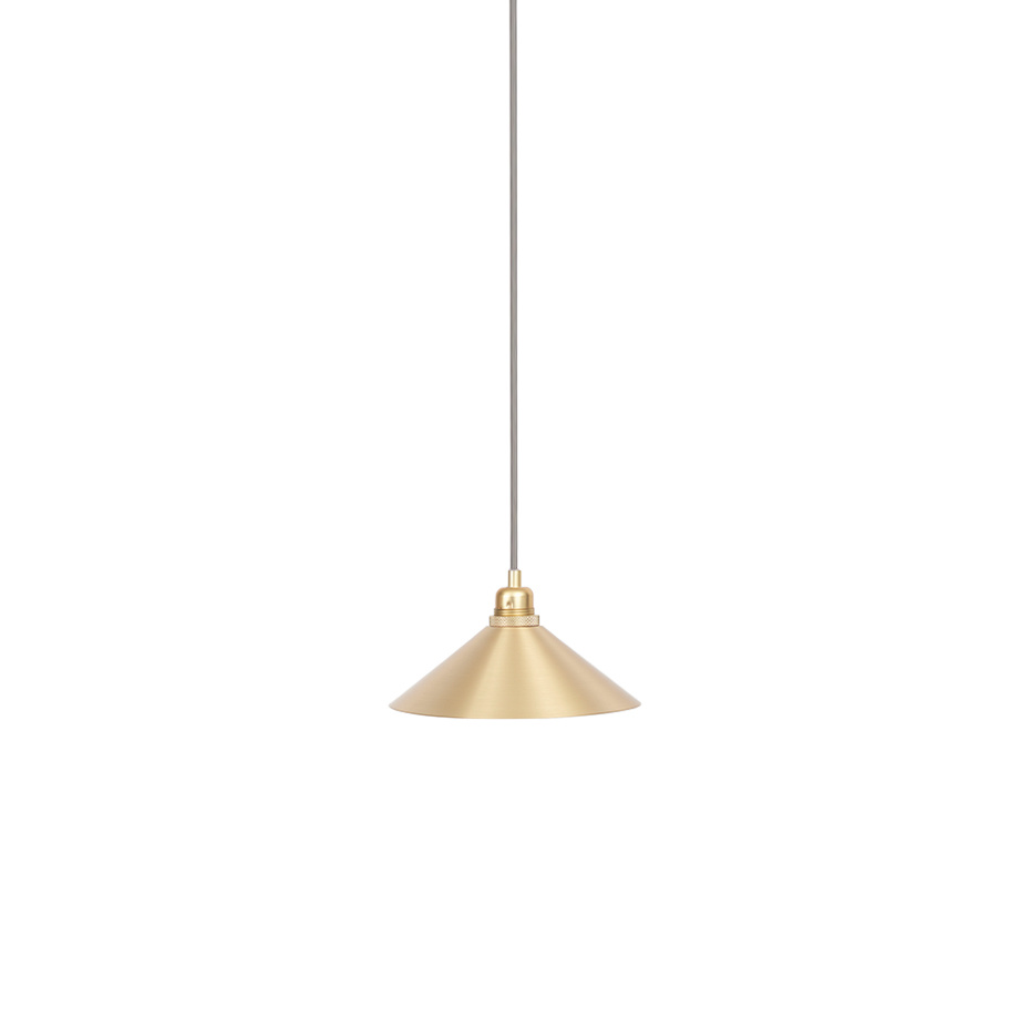 Cone Shade Pendel Small Brass