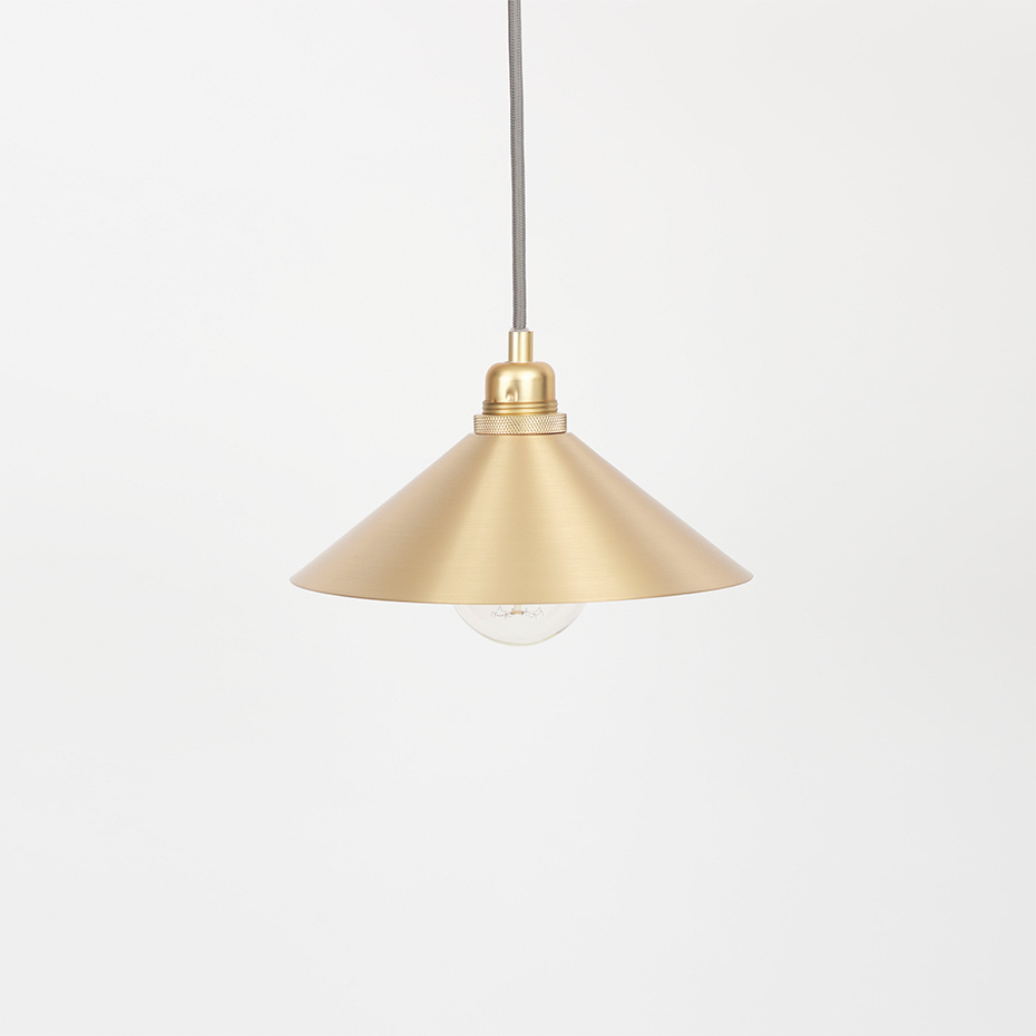 Cone Shade Pendel Small Brass