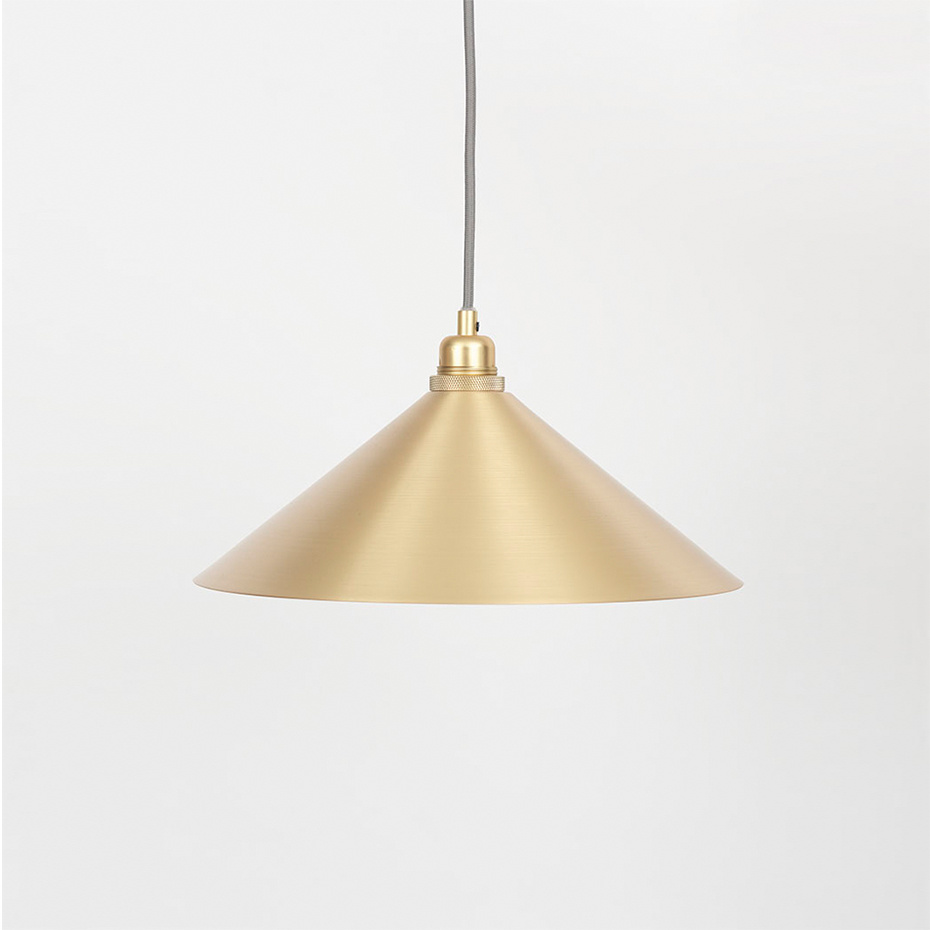 Cone Shade Pendel Medium Brass