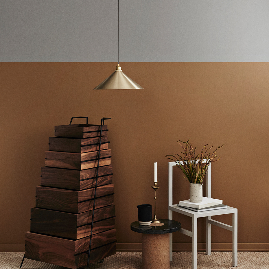 Cone Shade Pendel Medium Brass