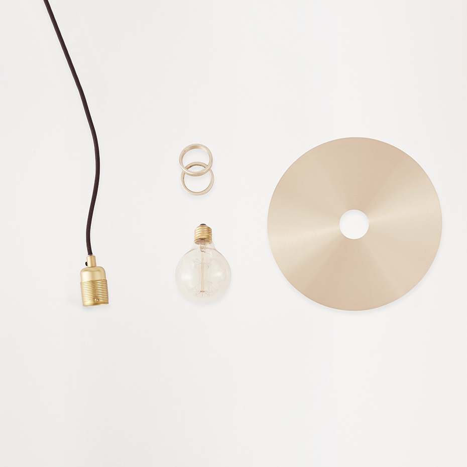 Circle Shade Pendel Medium Brass