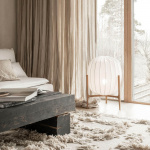 Prisma Golvlampa Ek/Vit Prisma Golvlampa Ek/Vit