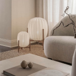 Prisma Golvlampa Ek/Vit Prisma Golvlampa Ek/Vit