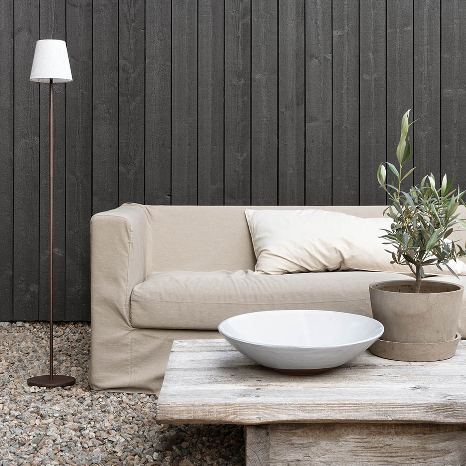 Tyra Portabel Golvlampa Brun/Natur