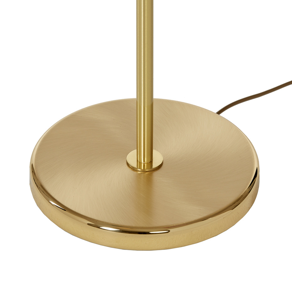 G 827 Tullgarn Golvfot Mässing/Ek