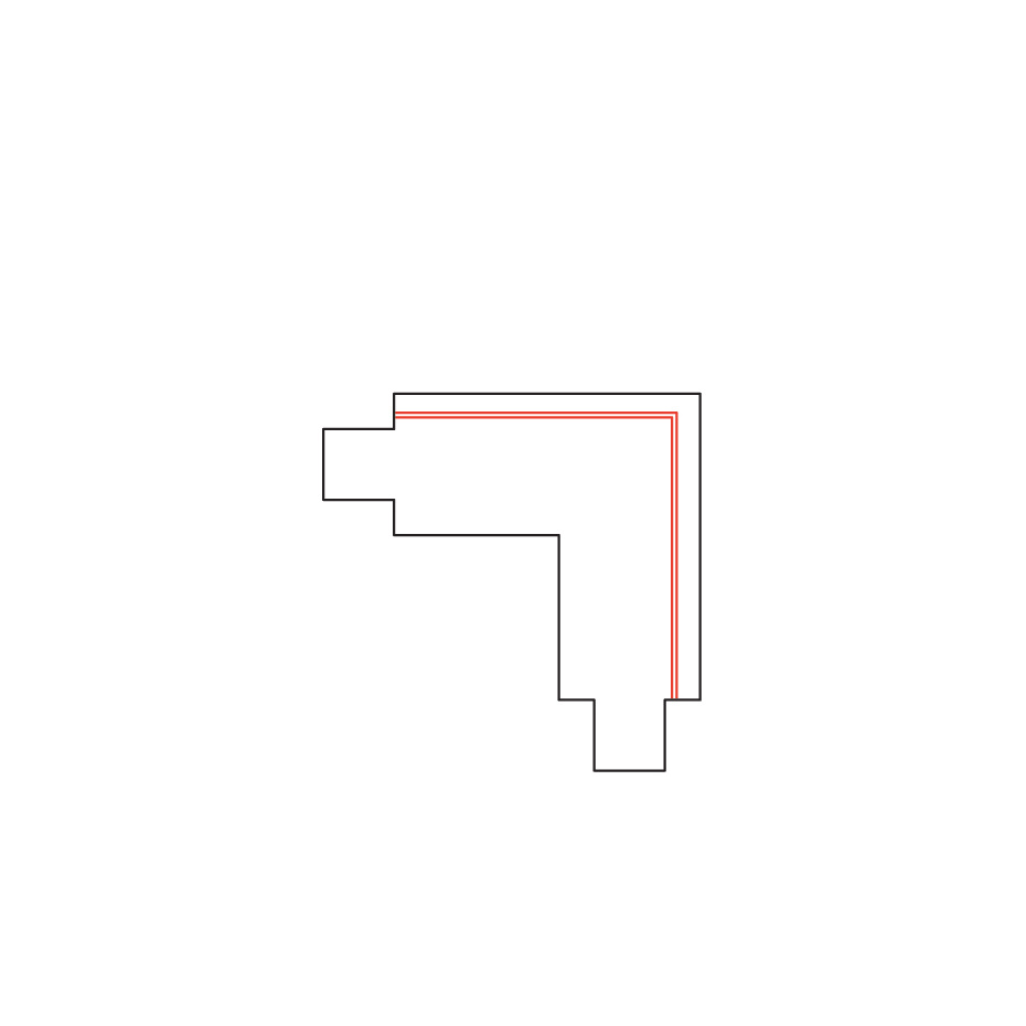 L-Anslutning Jord Utsida Till Global 1-Fas Skena Svart