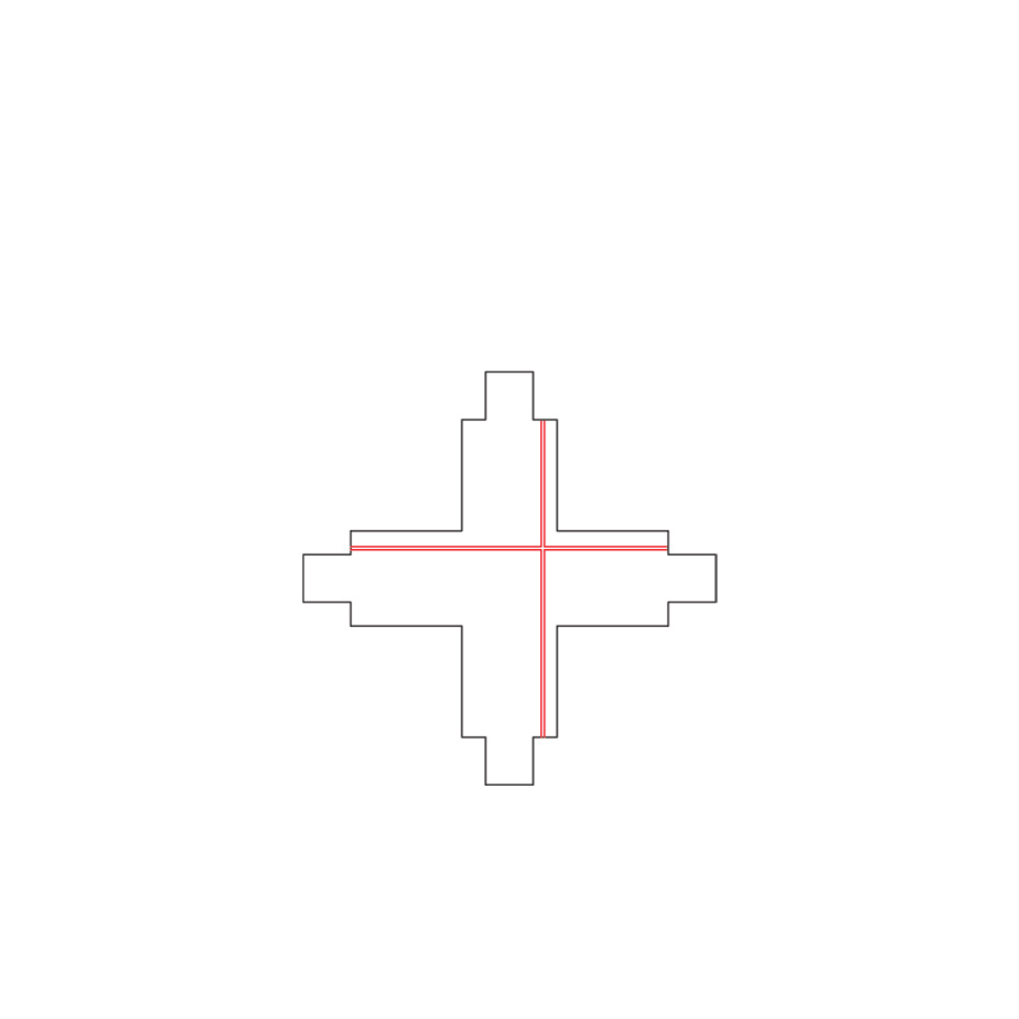X-Anslutning Till Global 1-Fas Skena Vit