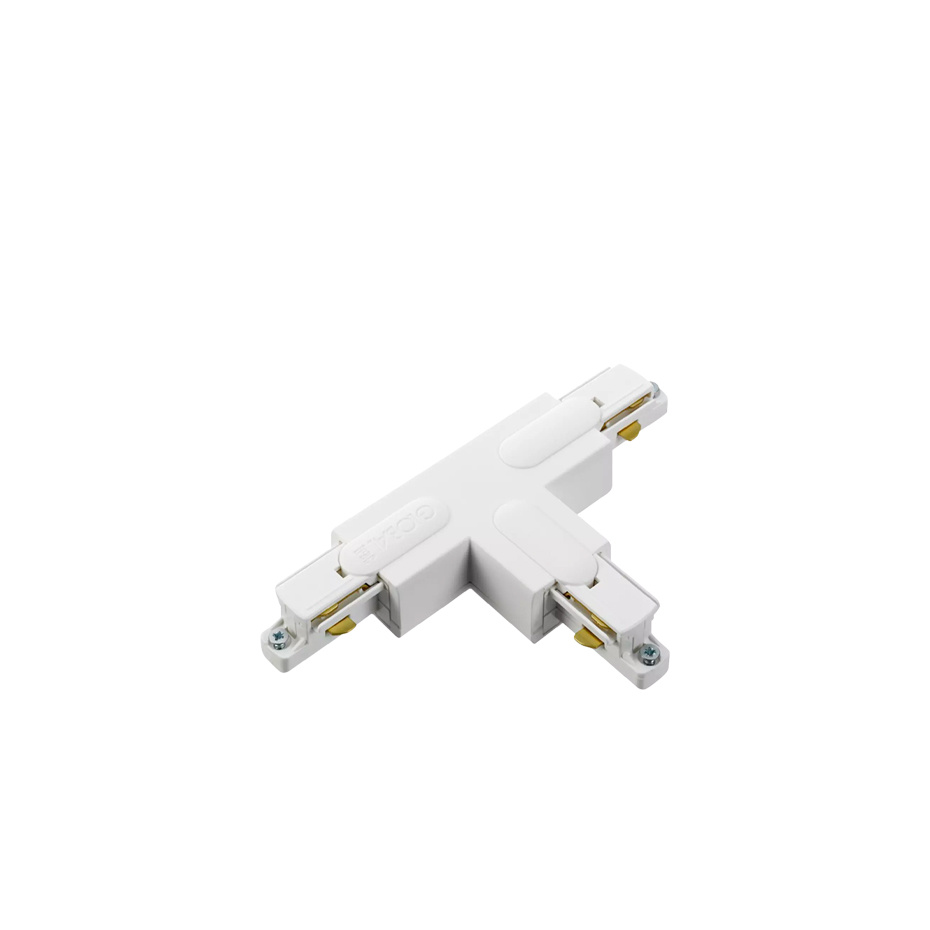 T-Anslutning Jord Invändig/Höger Till Global 1-Fas Skena Vit