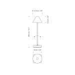 Gira Mini Bordslampa Brass Gira Mini Bordslampa Brass