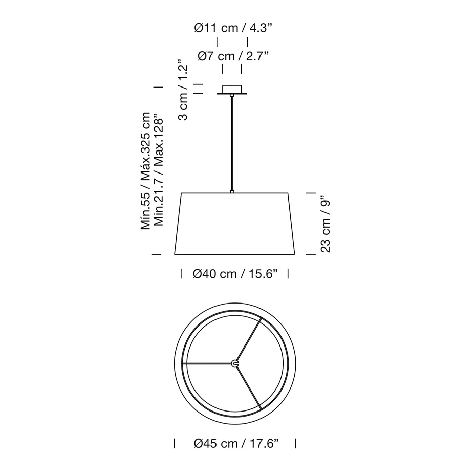 GT6 Pendel Natural Ribbon 2 x E27