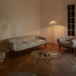 9602 Golvlampa Polished Brass/Canvas 9602 Golvlampa Polished Brass/Canvas