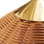9602 Golvlampa Polished Brass/Wicker Willow 9602 Golvlampa Polished Brass/Wicker Willow