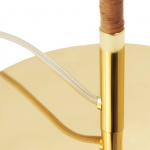 9602 Golvlampa Polished Brass/Wicker Willow