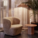 9602 Golvlampa Polished Brass/Wicker Willow 9602 Golvlampa Polished Brass/Wicker Willow