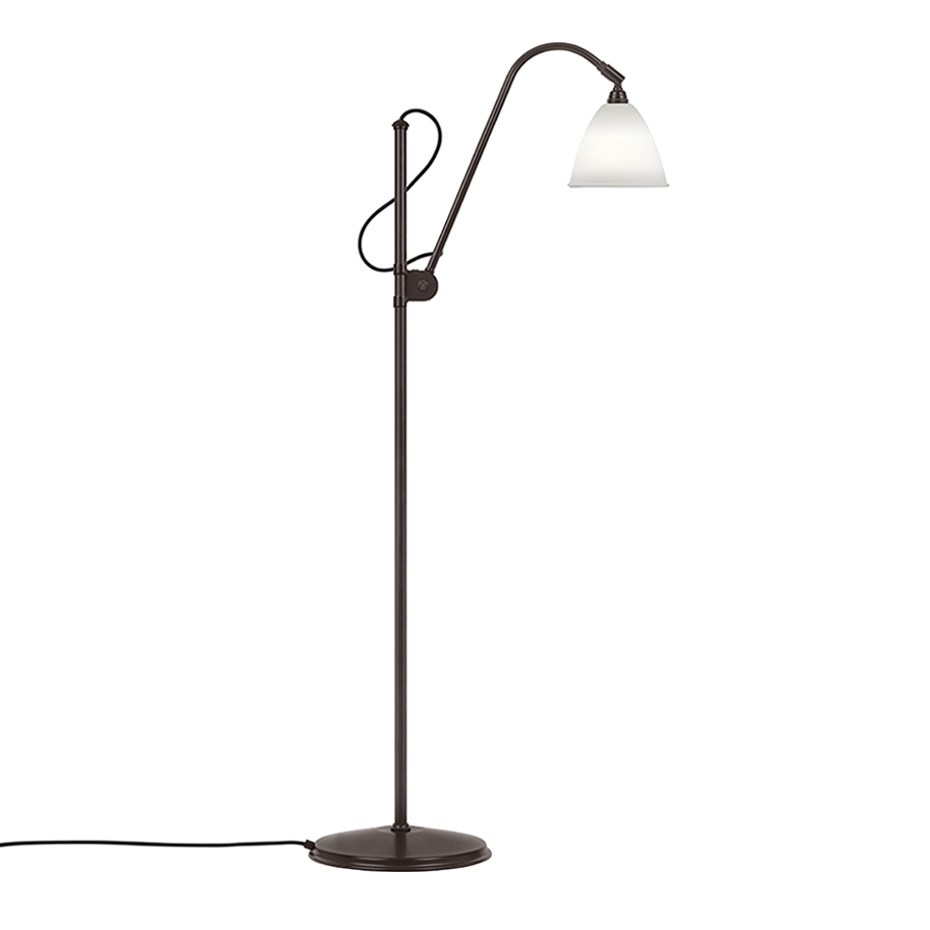 Bestlite BL3 Golvlampa Small Bone China/Black Brass