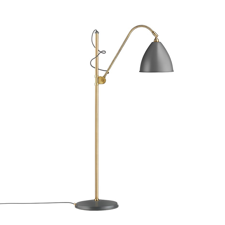Bestlite BL3 Golvlampa Medium Grey/Brass
