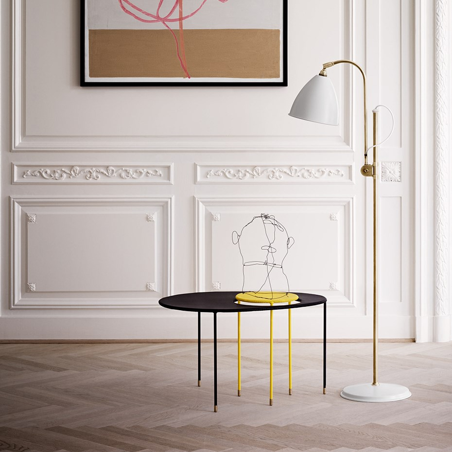 Bestlite BL3 Golvlampa Medium White/Brass