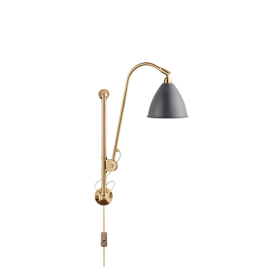 Bestlite BL5 Vägglampa Grey/Brass