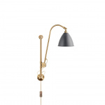 Bestlite BL5 Vägglampa Grey/Brass Bestlite BL5 Vägglampa Grey/Brass