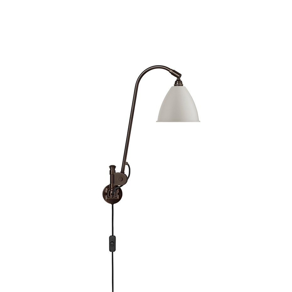 Bestlite BL6 Vägglampa Classic White/Black Brass