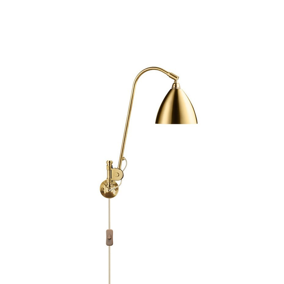 Bestlite BL6 Vägglampa Shiny Brass/Brass