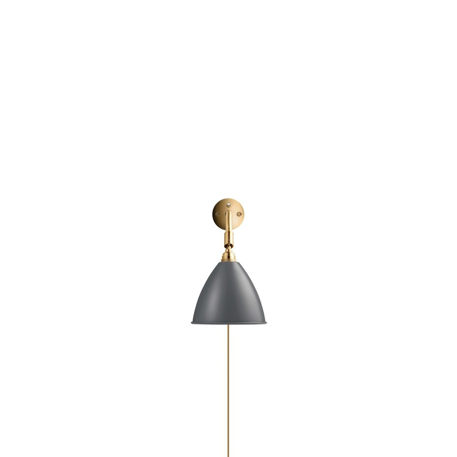 Bestlite BL7 Vägglampa Grey/Brass