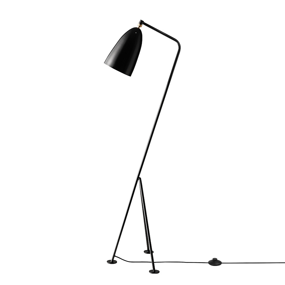 Gräshoppa Golvlampa Black Semi Matt