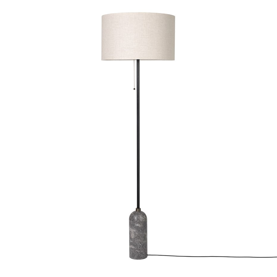 Gravity Golvlampa Grey Marble/Canvas