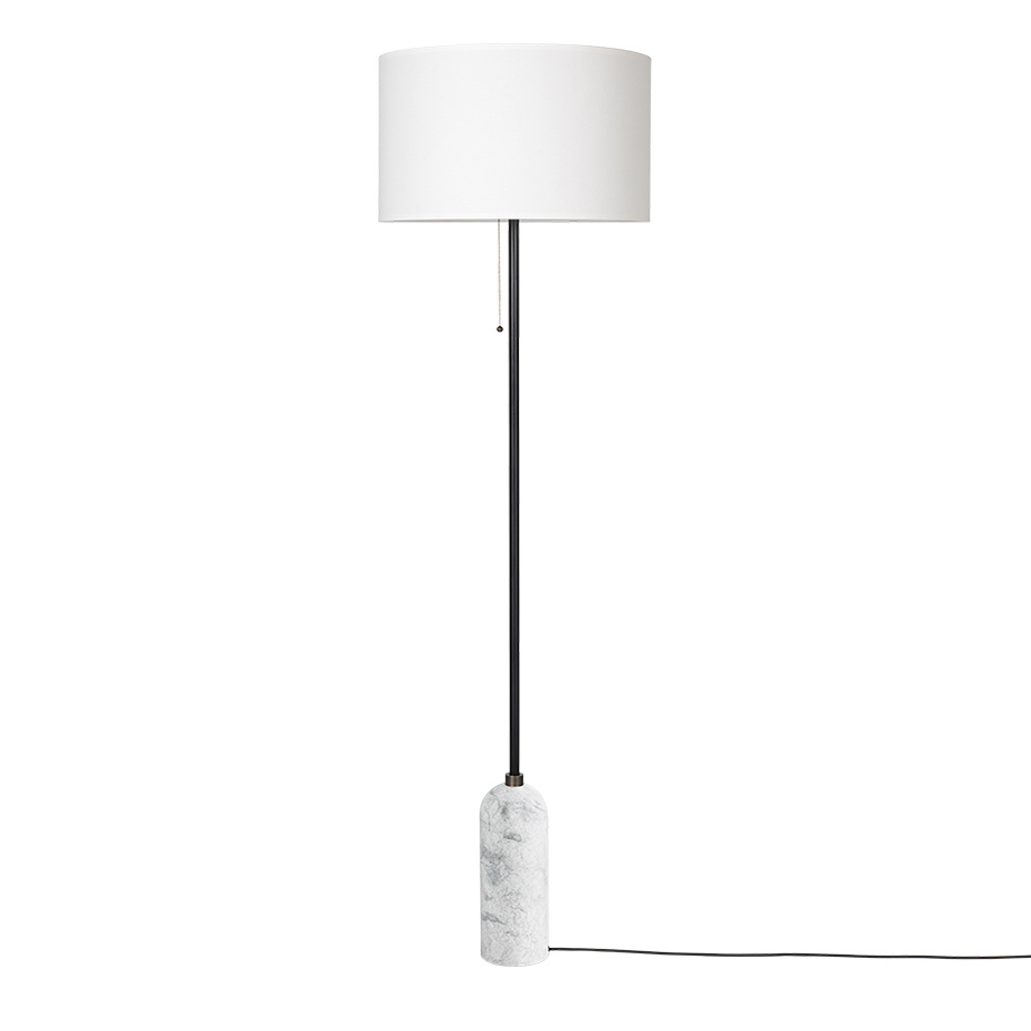 Gravity Golvlampa White Marble/White