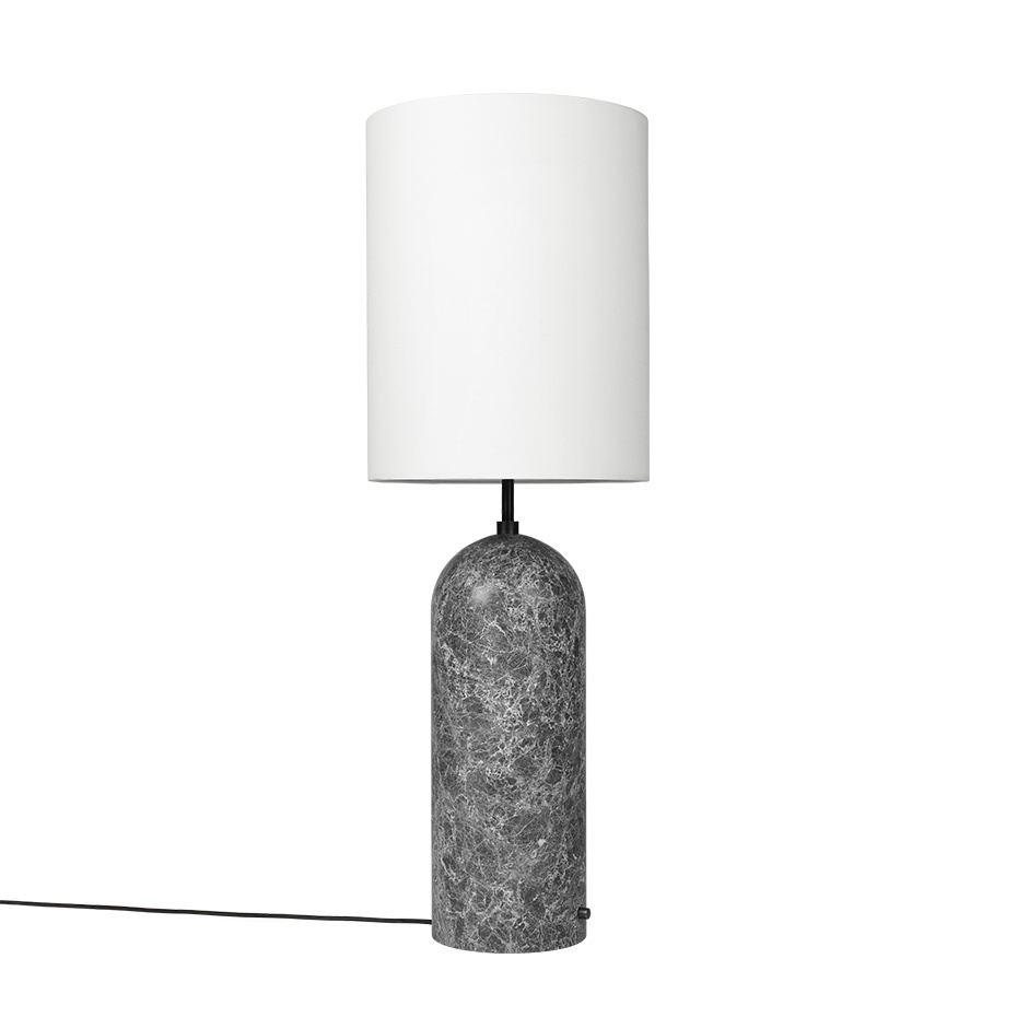 Gravity Golvlampa XL High Grey Marble/White
