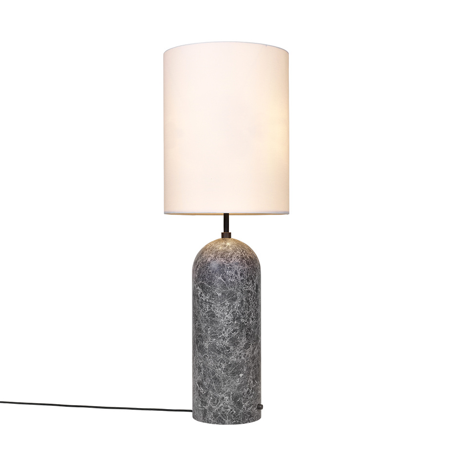 Gravity Golvlampa XL High Grey Marble/White
