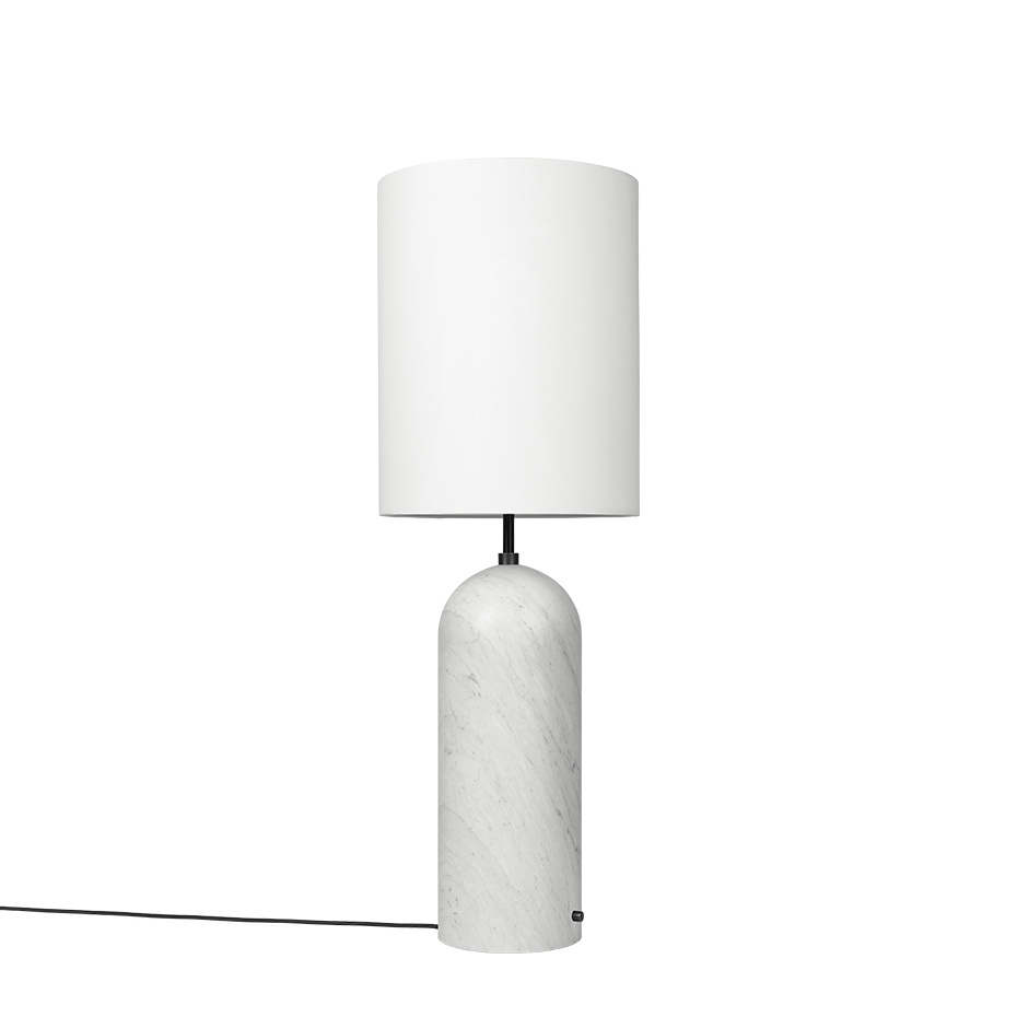 Gravity Golvlampa XL High White Marble/White