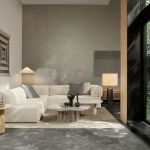 Gravity Golvlampa XL Low Black Marble/Canvas Gravity Golvlampa XL Low Black Marble/Canvas