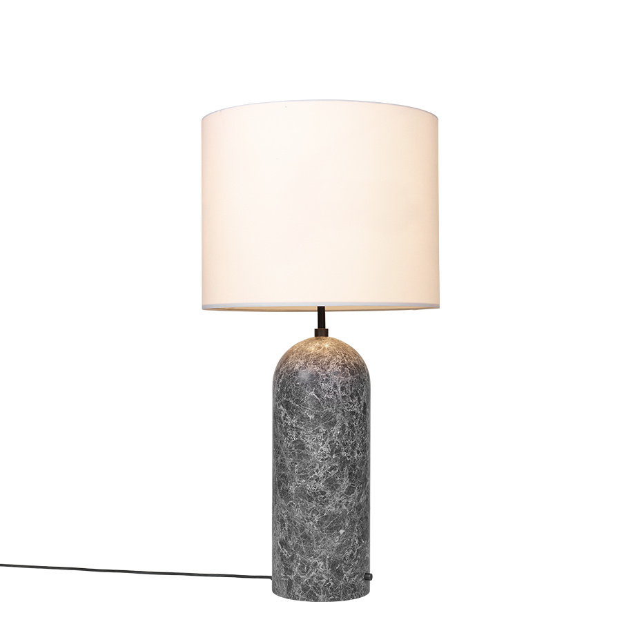 Gravity Golvlampa XL Low Grey Marble/White