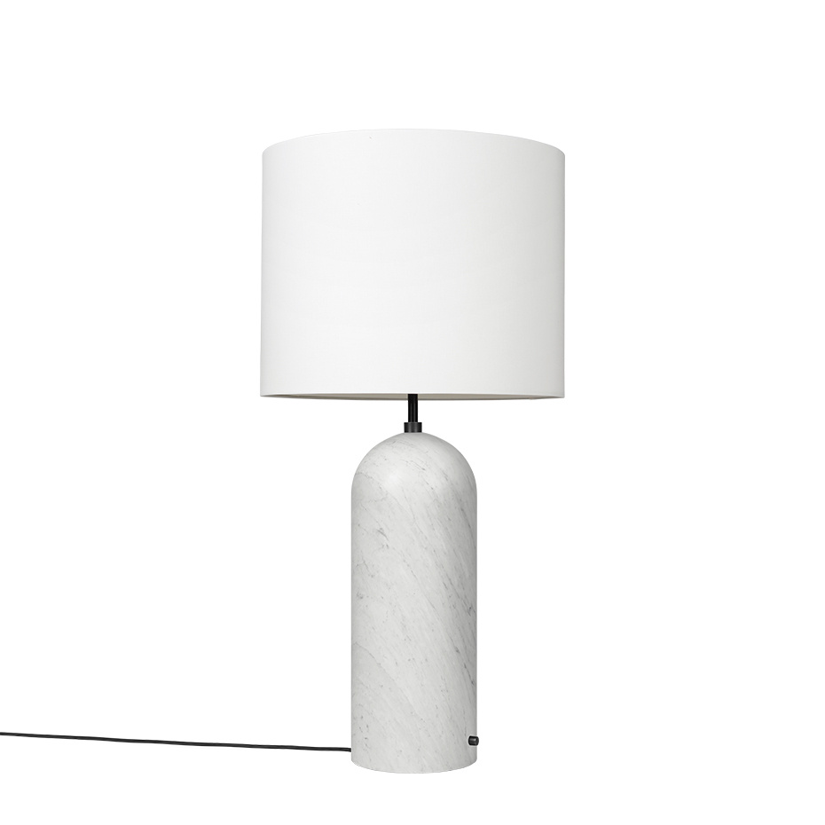 Gravity Golvlampa XL Low White Marble/White