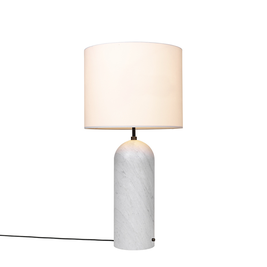 Gravity Golvlampa XL Low White Marble/White
