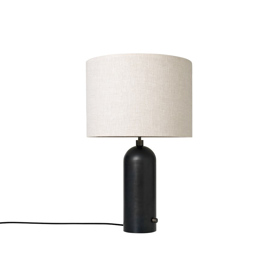 Gravity Bordslampa Large Blackened Steel/Canvas