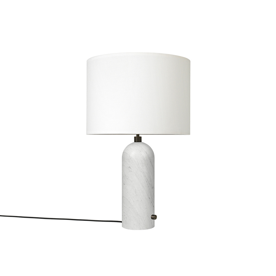 Gravity Bordslampa Large White Marble/White