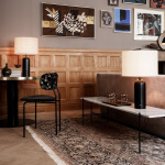 Gravity Bordslampa Small Blackened Steel/White Gravity Bordslampa Small Blackened Steel/White