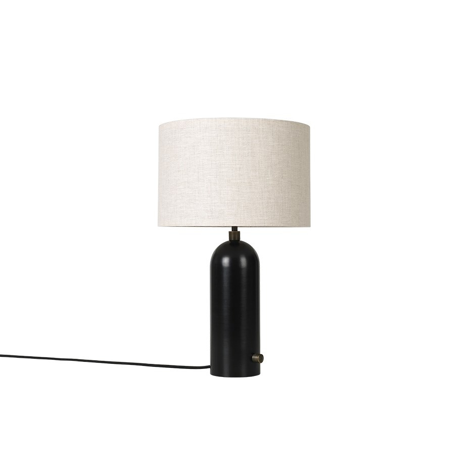 Gravity Bordslampa Small Blackened Steel/Canvas